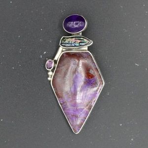 Vintage Amy Kahn Russell Pin/Pendant AKR silver